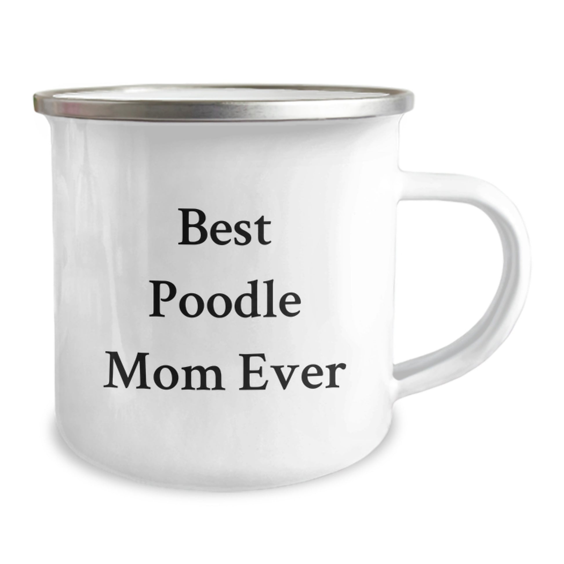 Funny Poodle Dog Mom Camping Mug for Best Poodle Mom Ever Gifts from Family, Friends, or Coworkers for Birthday Unique Gifts - Image 2