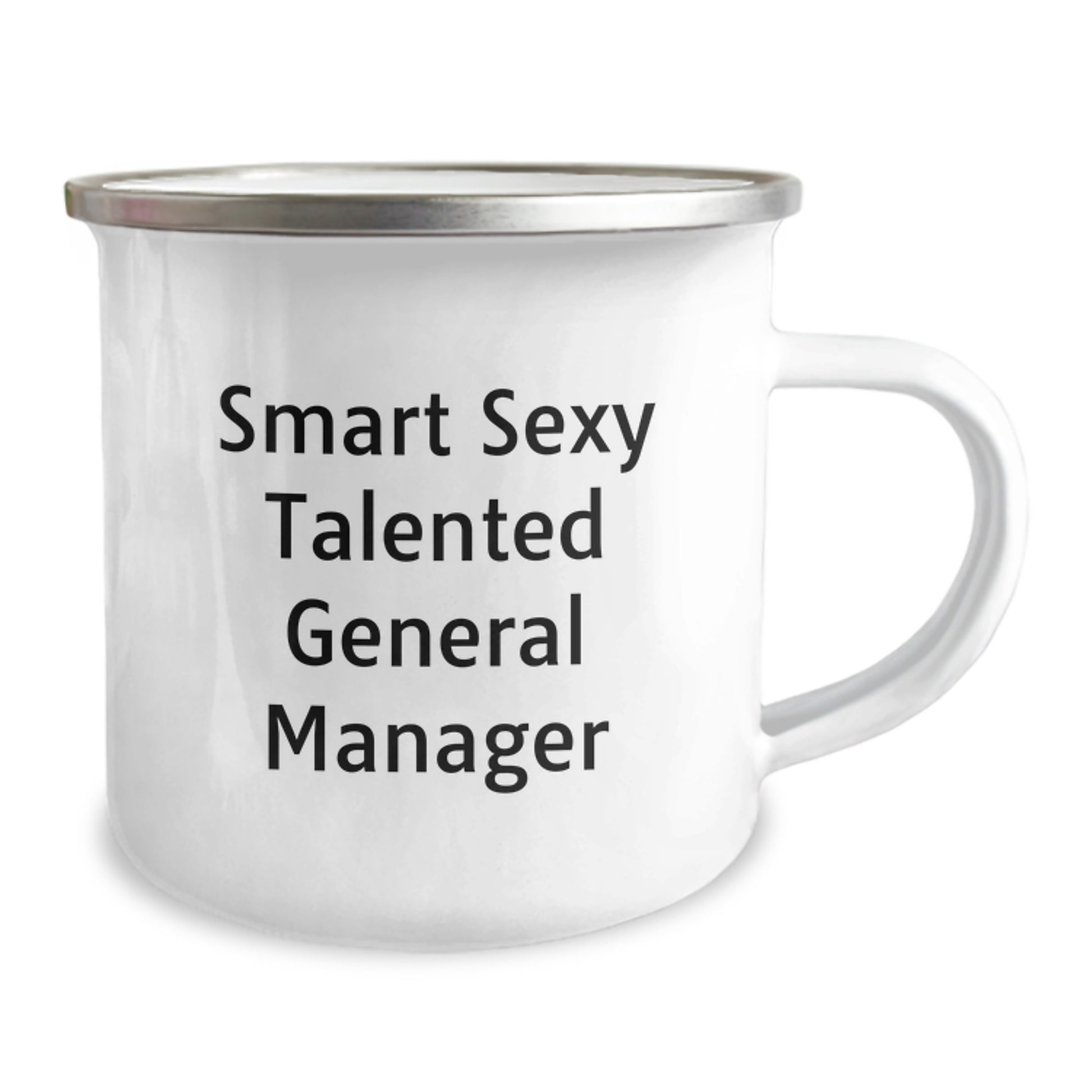 Funny General Manager Gifts from Friends - Smart Sexy Talented General Manager Birthday Unique Gifts for Men - Camping Mug for Coffee or Tea - 'Smart Sexy Talented' - Image 2