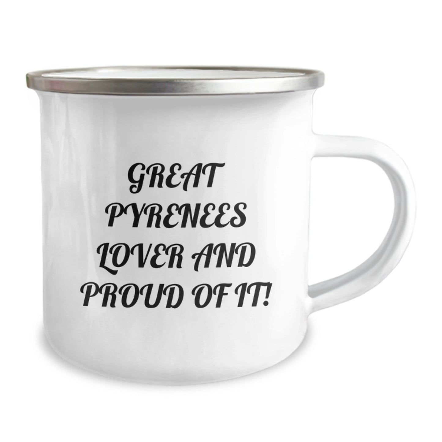 Funny Great Pyrenees Dog Lover Gifts, Great Pyrenees Dog Camping Mug, Birthday Unique Gifts from Friends to Family - 'Great Pyrenees Lover And Proud Of It!' Quote - Image 2