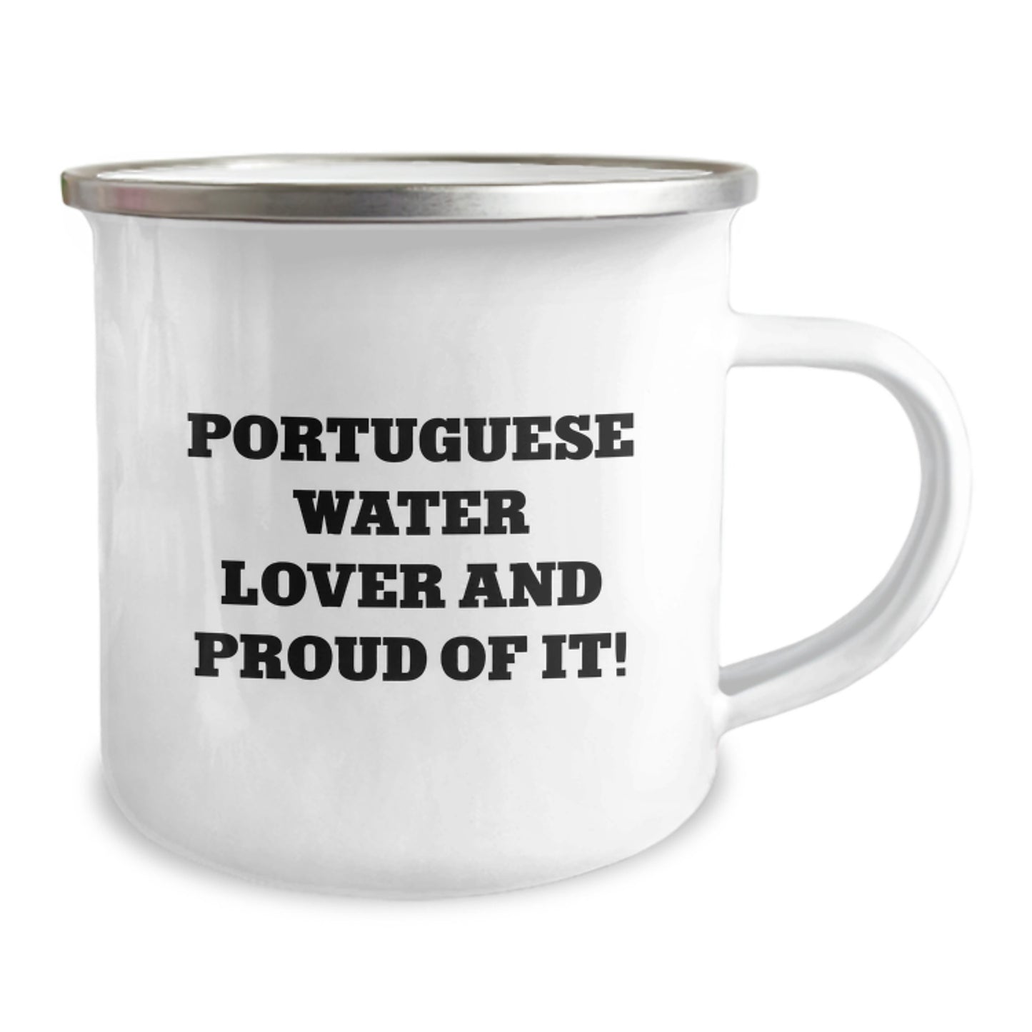 Portuguese Water Dog Lover Gifts from Friends Family - Funny Birthday Camping Mug, Quote: 'Portuguese Water Lover And Proud Of It!' for Portuguese Water Dog Enthusiasts - Image 2