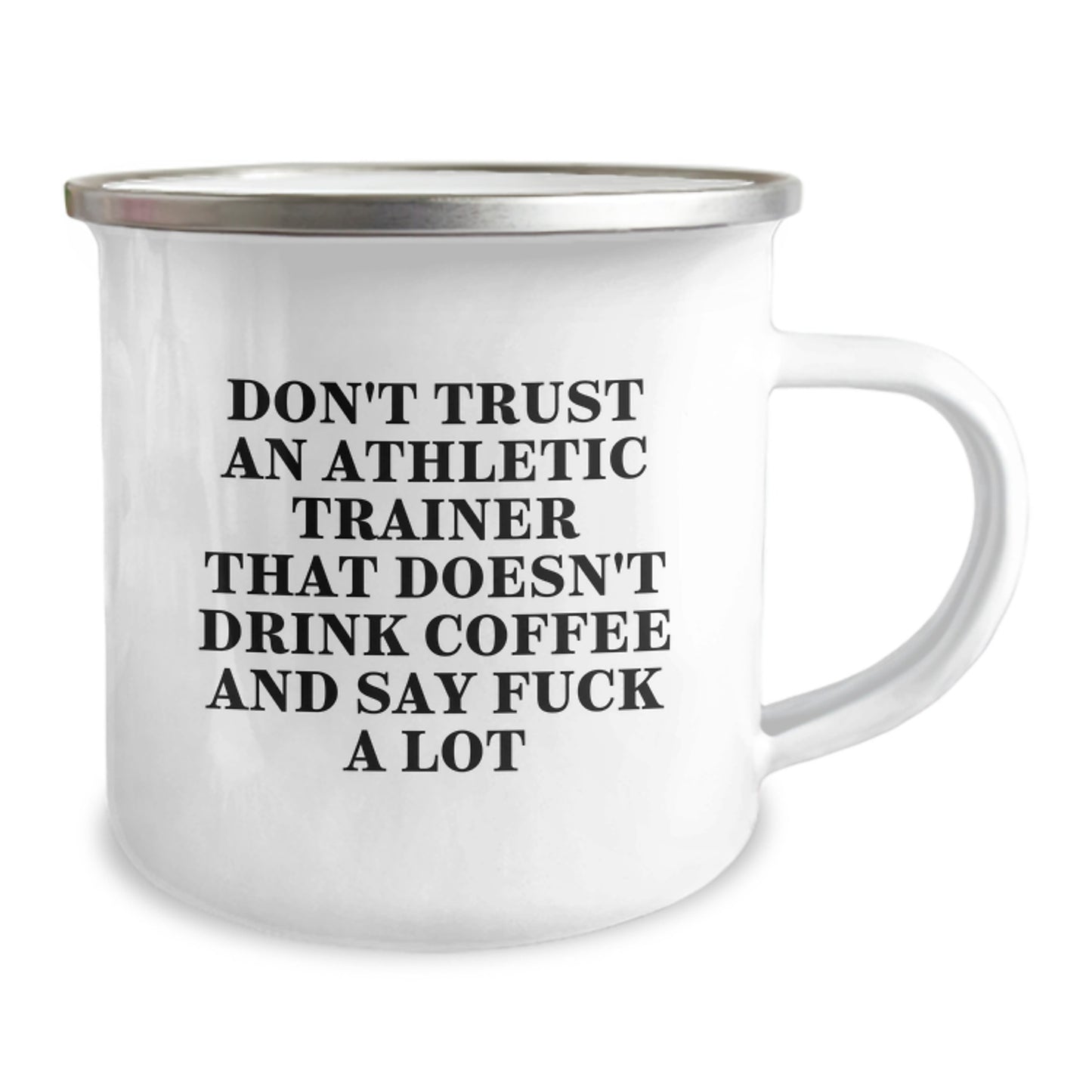 Funny Athletic Trainer Gifts from Friends - Don't Trust An Athletic Trainer That Doesn't Drink Coffee And Say 'F--k A Lot' - Birthday Unique Gifts for Athletic Trainers - Image 2