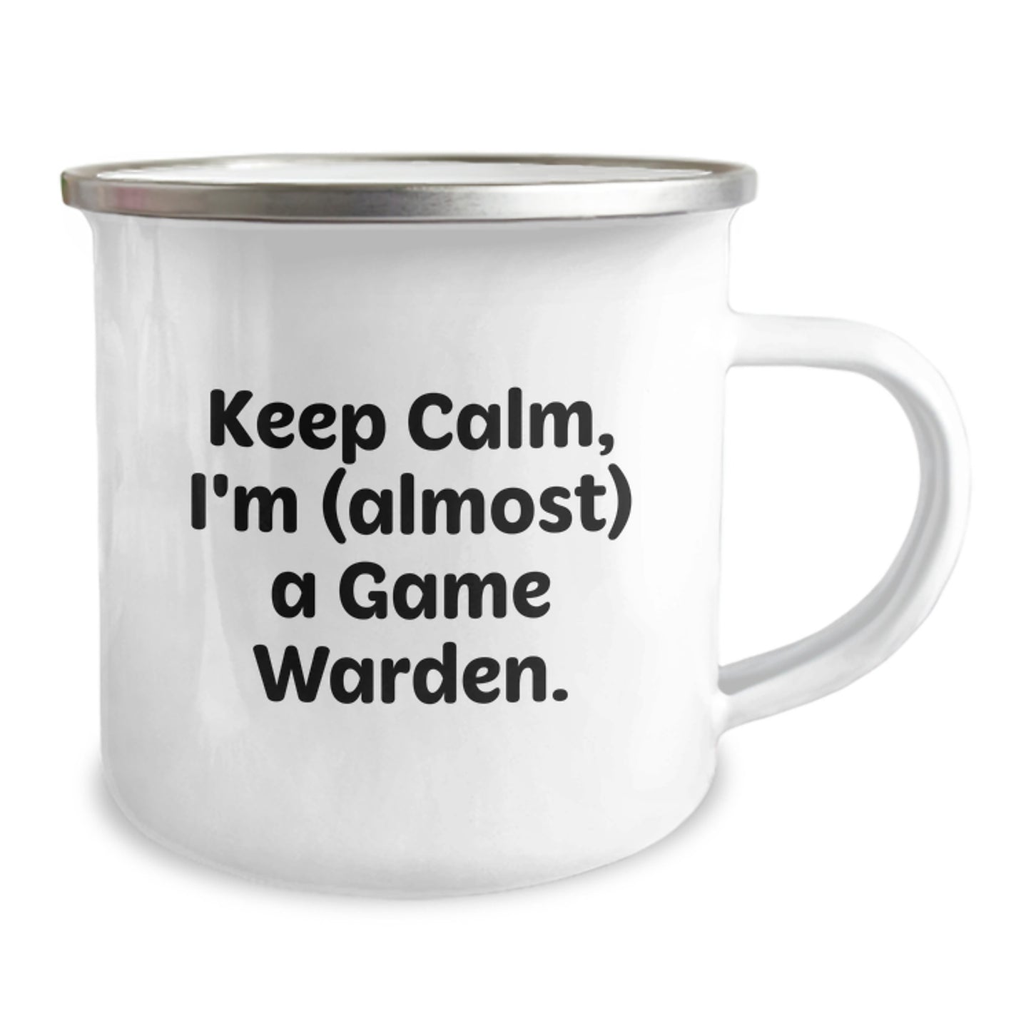 Game Warden Gifts from Friends - Keep Calm, I'm (almost) A Game Warden. Graduation Unique Gifts for Him, Camping Mug for Outdoor Enthusiasts - Image 2