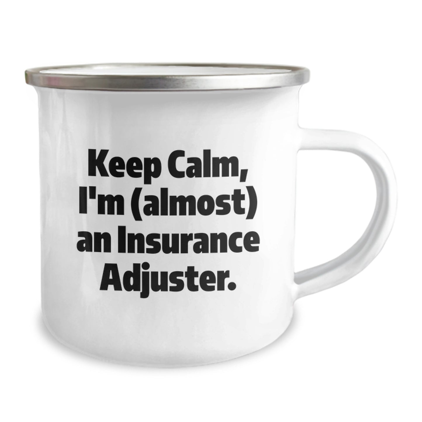 Funny Insurance Adjuster Gifts for Him or Her, Keep Calm Camping Mug with Graduation Wishes, Gifts from Friends, Family, or Coworkers for Insurance Adjuster - Image 2