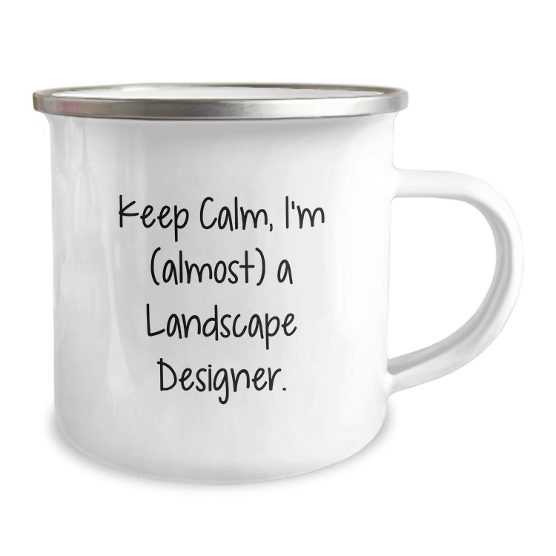 Landscape Designer Graduation Gifts from Friends - 'Keep Calm, I'm (almost) A Landscape Designer.' Funny Camping Mug - Image 2