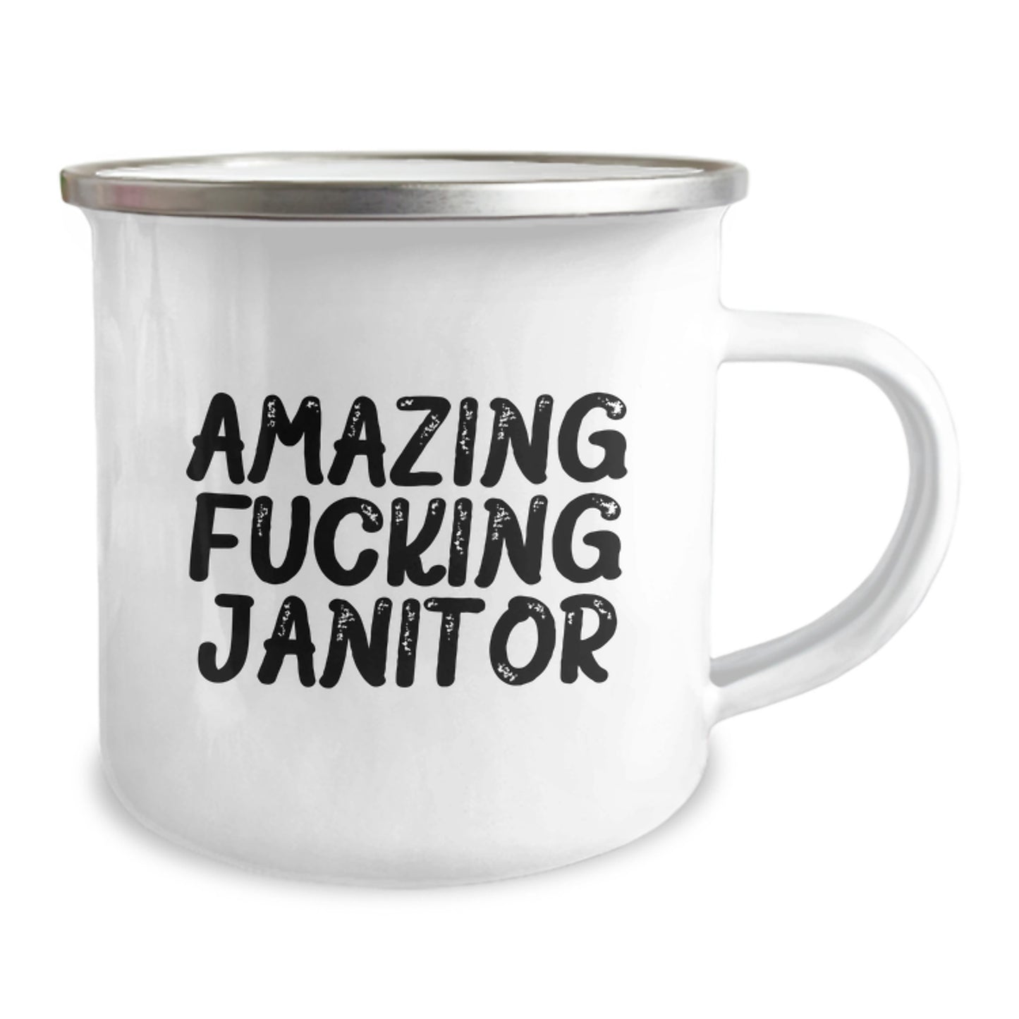 Funny Janitor Gifts from Friends for Janitor, Amazing Janitor Quote on Camping Mug, Graduation Unique Gifts - Image 2