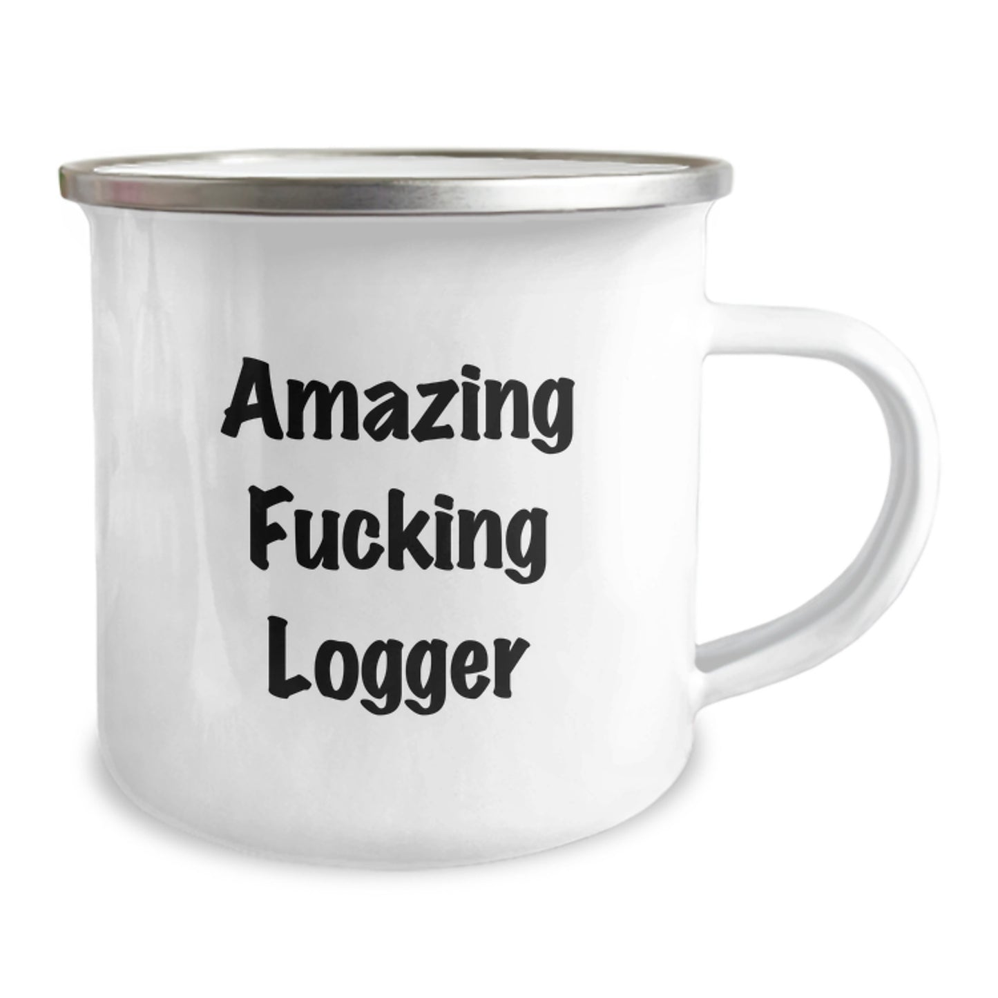 Funny Logger Gifts from Friends - Amazing Logger Quote on Camping Mug, Gift for Logger Men, Unique Graduation Gift - Image 2