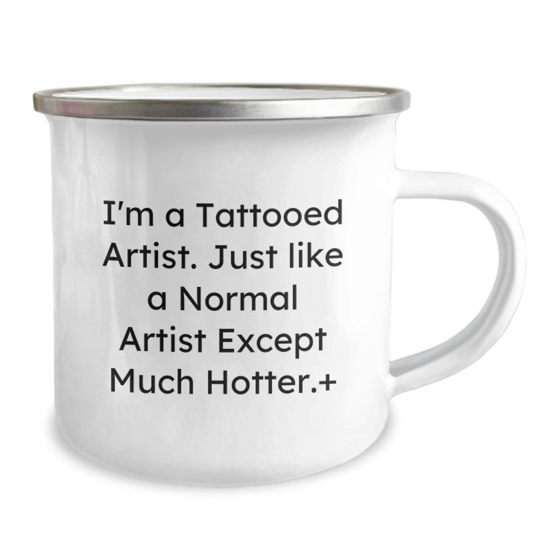 Funny Artist Gifts for Graduation - 'I'm A Tattooed Artist' Camping Mug, Unique Gifts from Friends, Coworkers or Family - Image 2