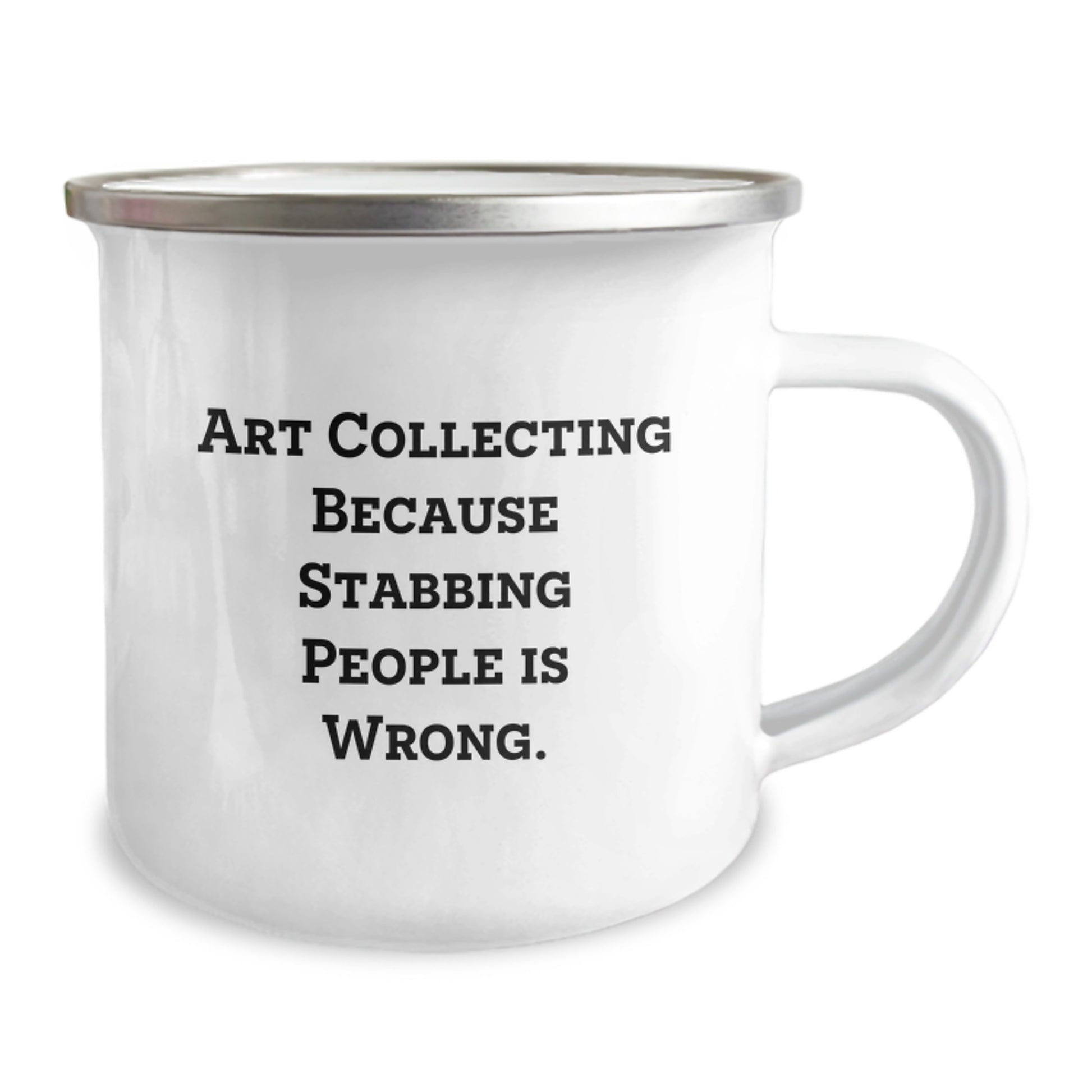 Funny Art Collecting Gifts for Men from Friends, Art Collecting Camping Mug with Inspirational Quote, Unique Graduation Gifts - Image 2