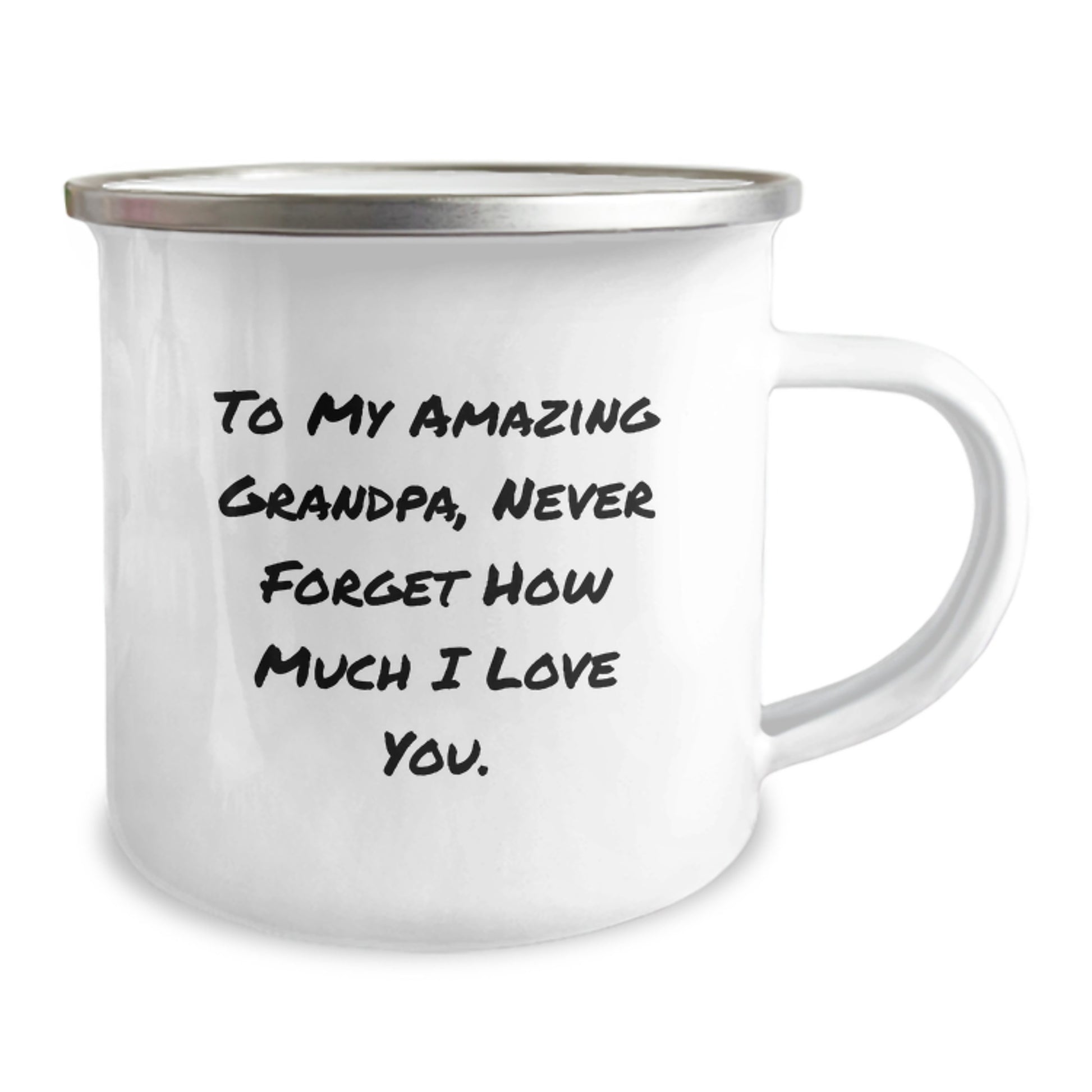 Grandpa's Camping Adventure, A Heartwarming Gift from Family, Unique Graduation Mug - Image 2