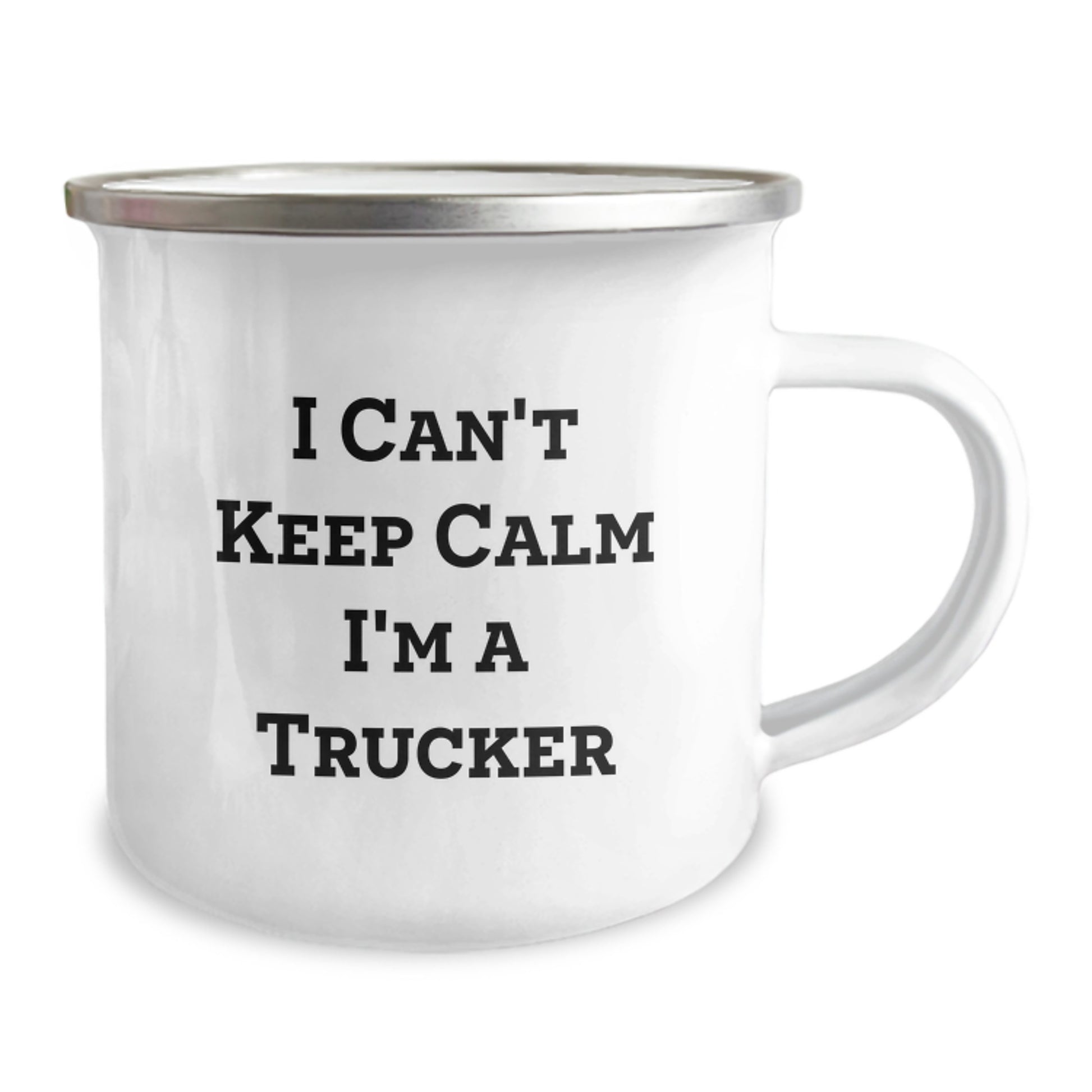 Trucker Gifts from Men, I Can't Keep Calm I'm A Trucker Funny Camping Mug for Graduation, Unique Gifts for Trucker Friends and Family - Image 2