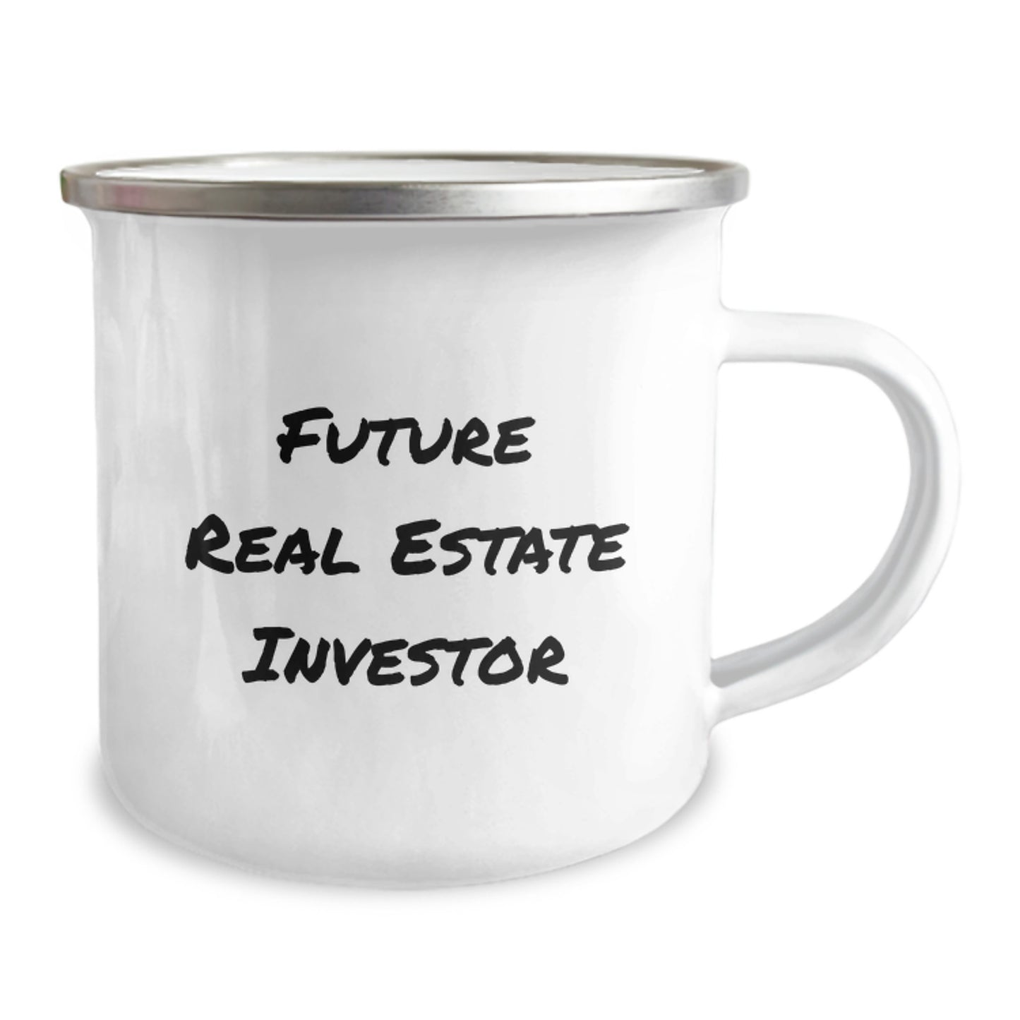 Funny Real Estate Investor Gifts for Men - Future Real Estate Investor Quote on Camping Mug, Gifts from Family to Friends - Image 2