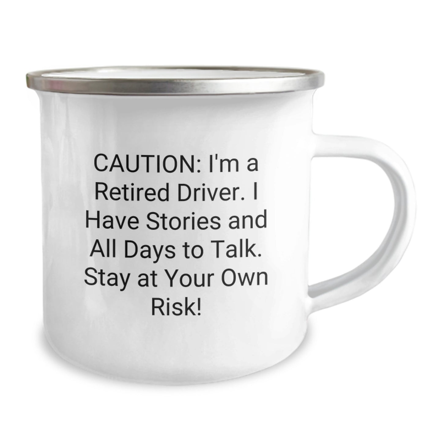 Funny Driver Gifts: Cautionary Camping Mugs for Retired Drivers, Gifts from Friends for Driver's Birthday, 12 oz Stainless Steel Mug - Image 2