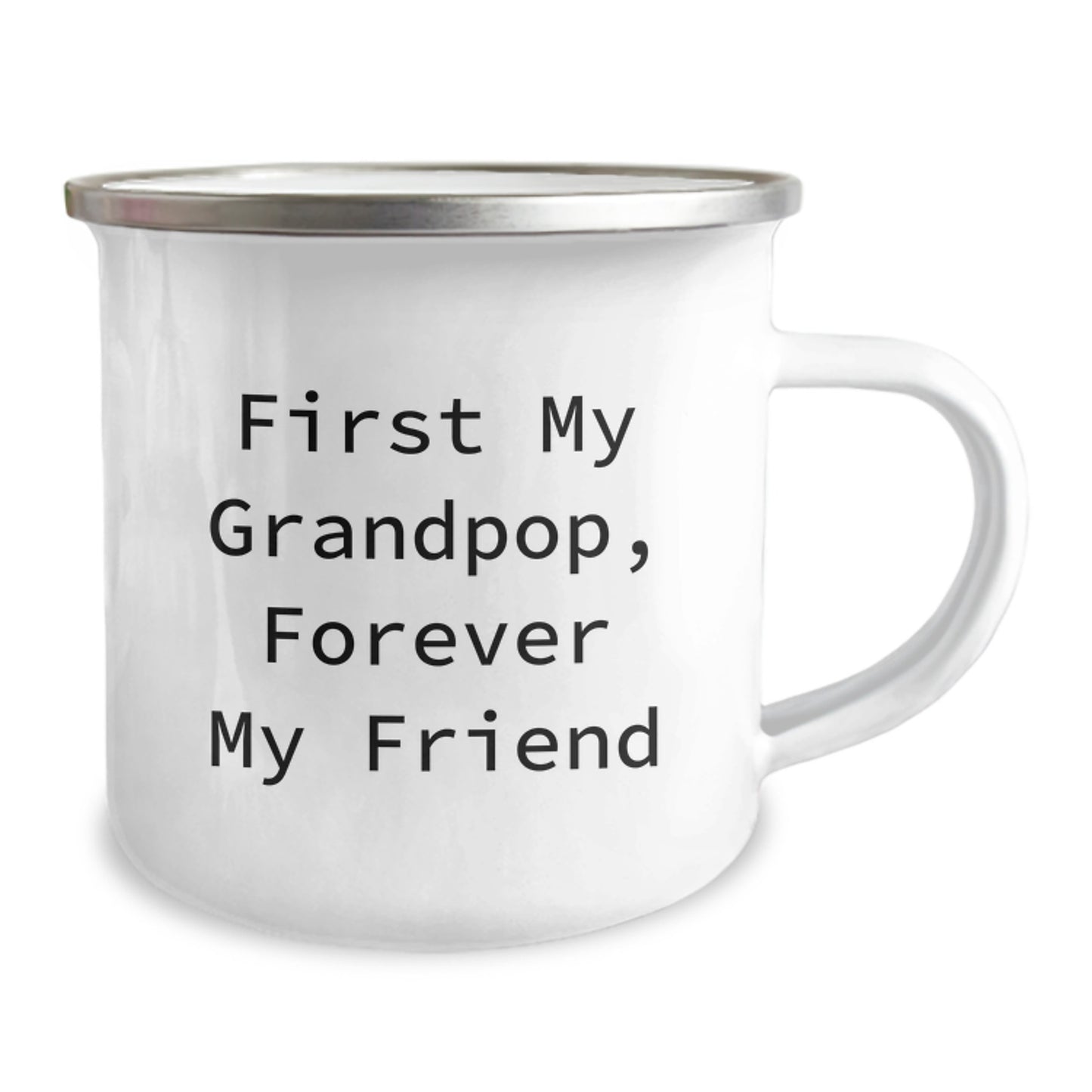 Funny Grandpop Gifts, First My Grandpop, Forever My Friend, Camping Mug for Birthday, Gifts from Family, for Grandpop - Image 2