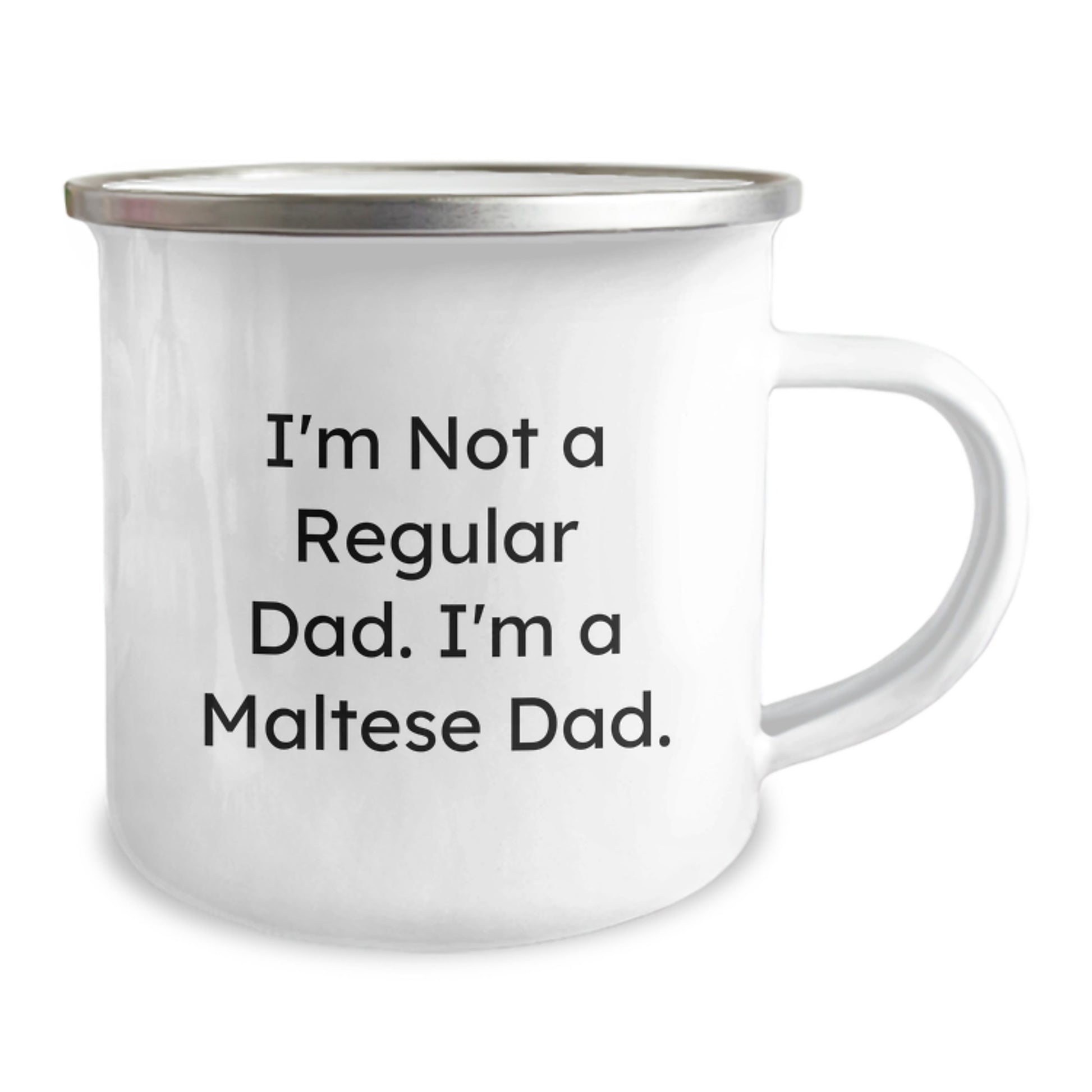 Maltese Dad Gifts Funny Camping Mugs, I'm Not A Regular Dad. I'm A Maltese Dad. - Gifts from Men to Maltese Dog Lovers on Birthday, Unique Personalized Mugs - Image 2