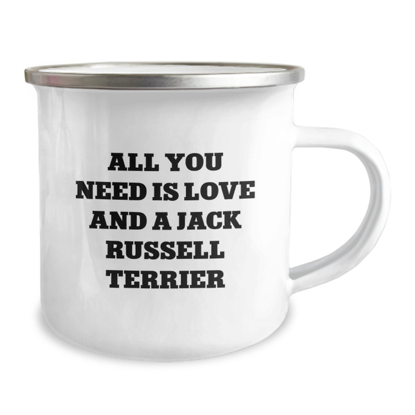 Funny Jack Russell Terrier Dog Gifts, Camping Mug for Birthday - 'All You Need Is Love And A Jack Russell Terrier' - Gifts from Men, Women, Friends, Family - Image 2