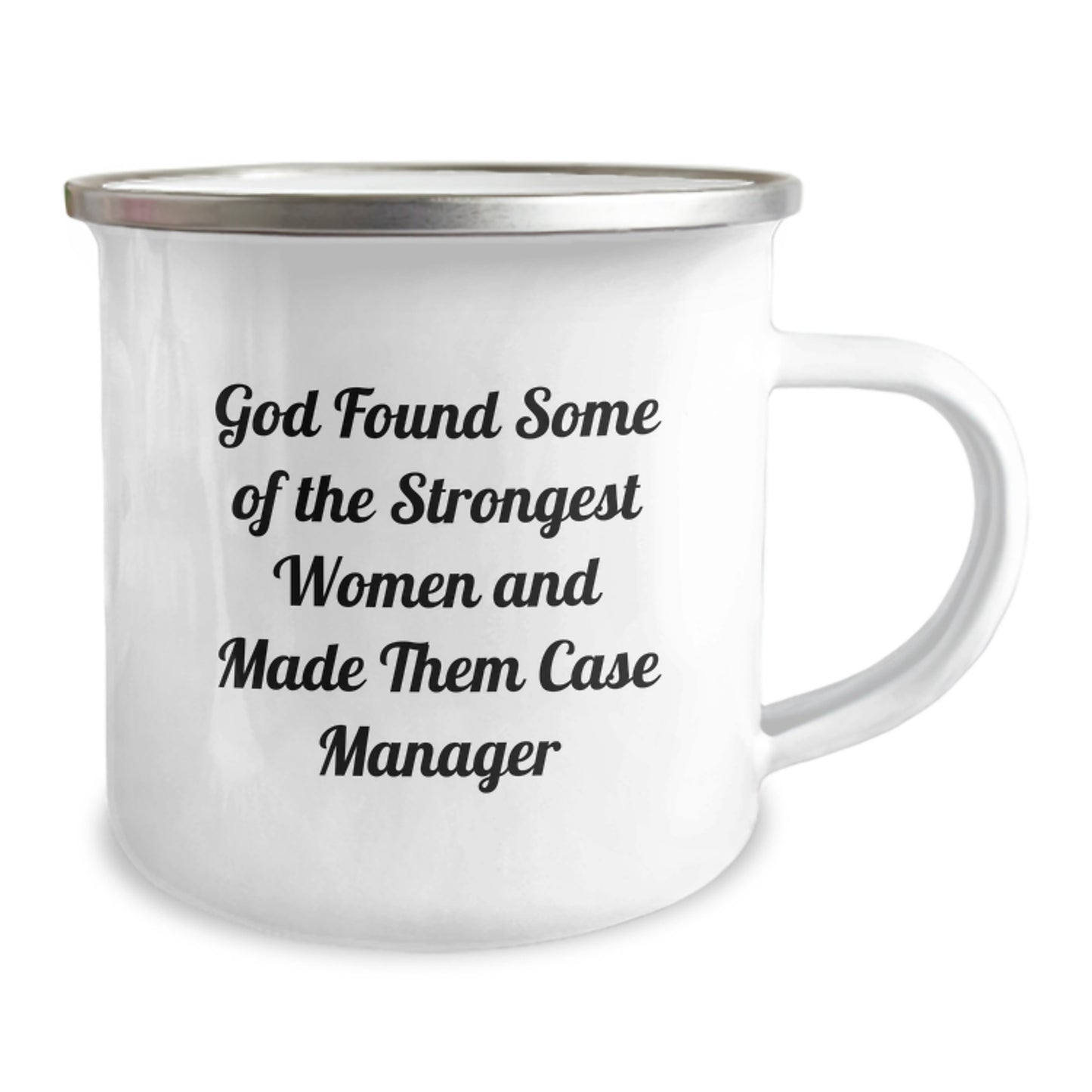 Funny Case Manager Gifts from Men to Women, Inspirational Quote, 12 oz Camping Mug, Graduation Unique Gifts - Image 2