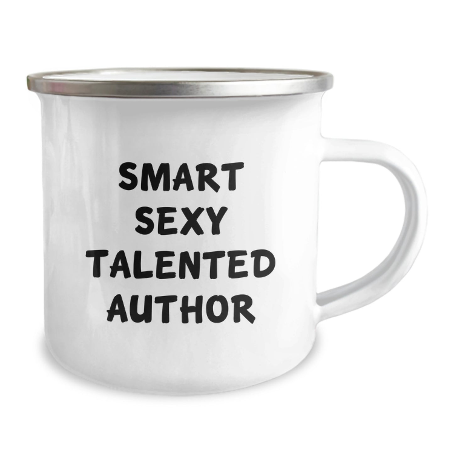 Funny Author Gifts, Smart Sexy Talented Author Quote, Birthday Unique Gifts from Friends, Author Camping Mug for Him, Her, or Them - Image 2