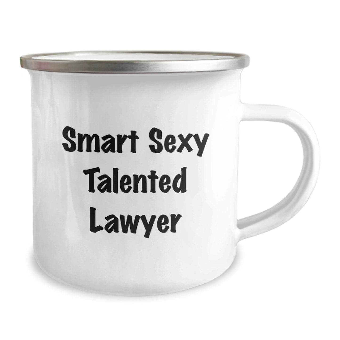 Funny Lawyer Gifts - Smart Sexy Talented Lawyer Quote on Camping Mug, Birthday Unique Gifts from Friends to Men, Women, Family - Image 2