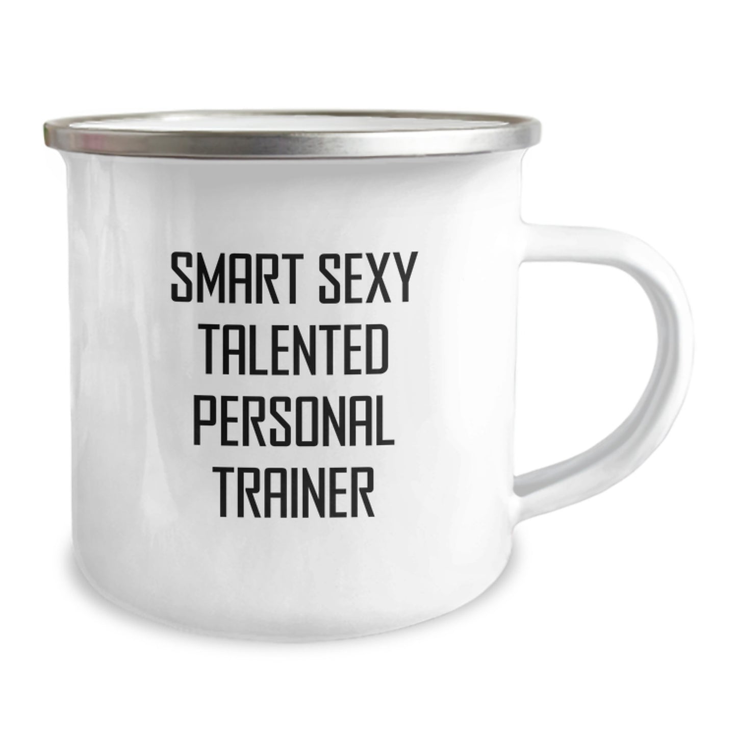 Funny Personal Trainer Gifts from Friends - Smart Sexy Talented Quote on Camping Mug for Birthday - Image 2
