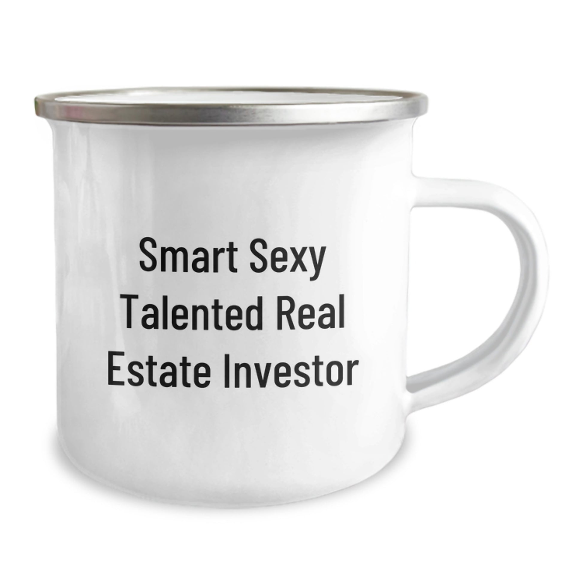 Funny Real Estate Investor Gifts for Him, 'Smart Sexy Talented' Quote, Camping Mug, Birthday Unique Gifts from Friends to Family - Image 2