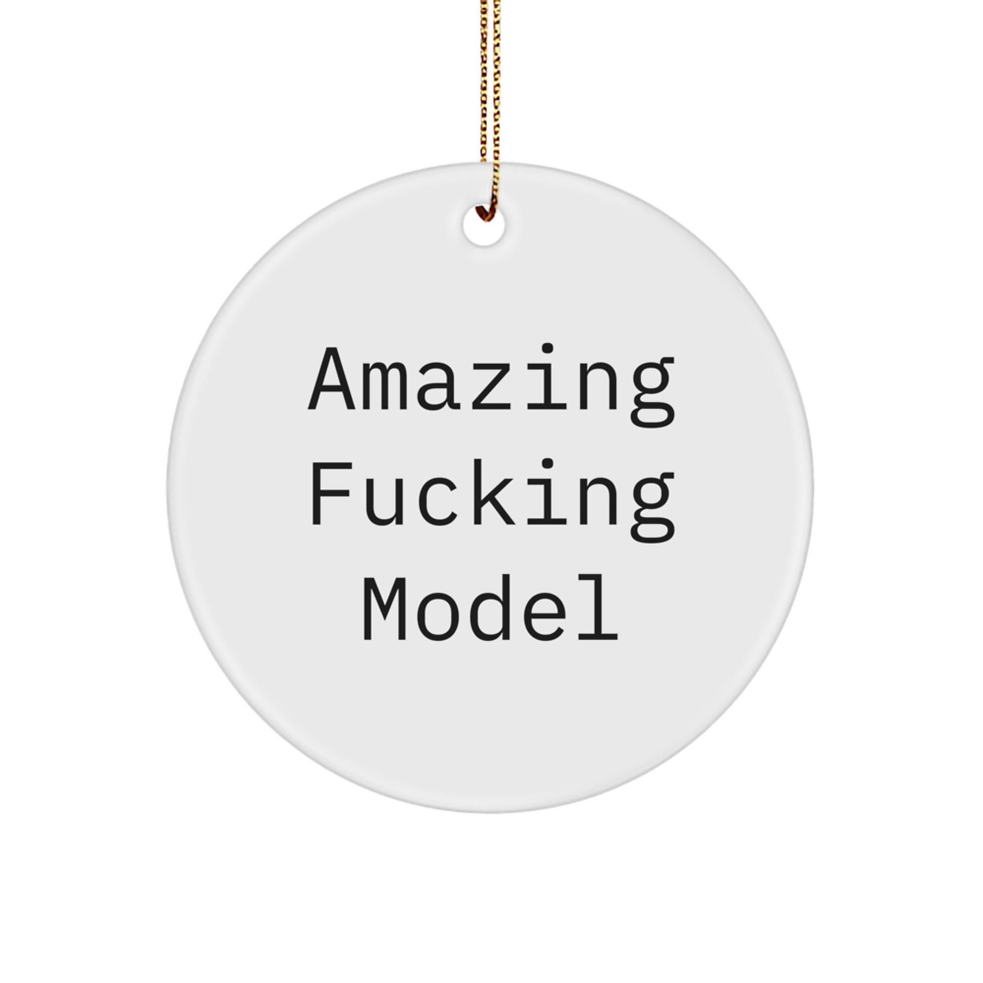 Amazing Funny Model Circle Ornament Gifts from Friends, Perfect for Christmas - Image 1