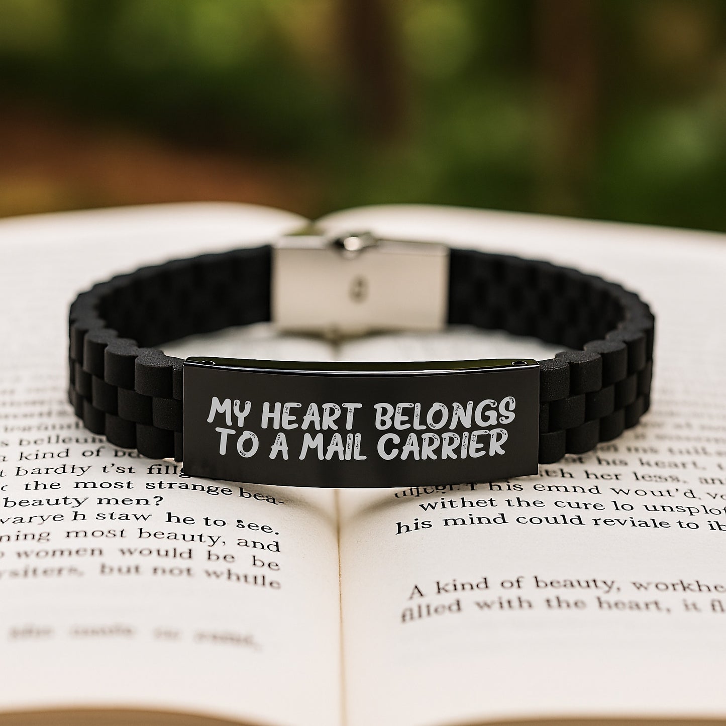 Mail Carrier Gifts from Friends - Funny Quote Glide lock Clasp Bracelet for Graduation, Gifts for Mail Carrier, Men, Women, Coworkers, Family - Image 2