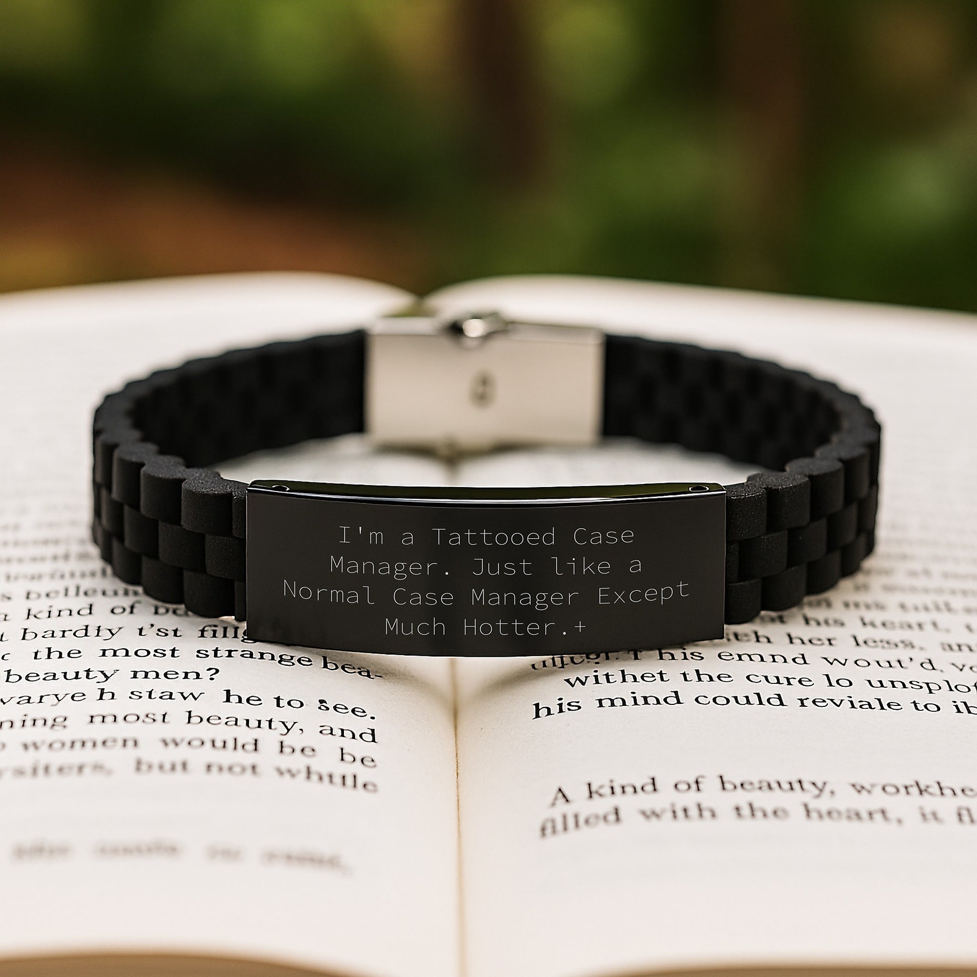 Funny Case Manager Gifts, Inspirational Quote Glide lock Clasp Bracelet, Gifts from Friends for Case Managers, Unique Graduation Gifts - Image 2