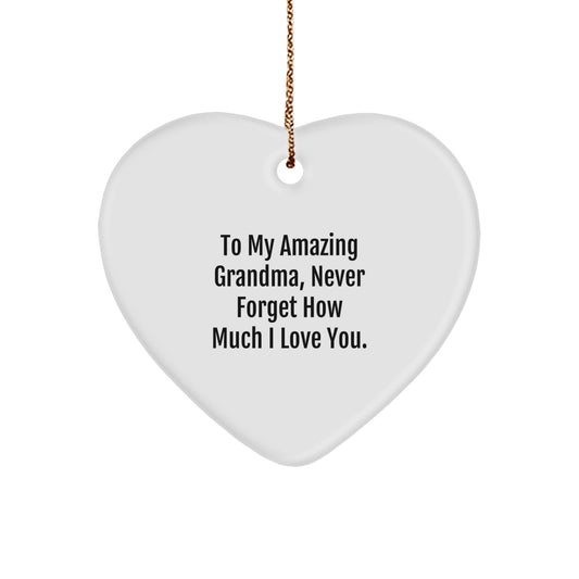 Heartfelt Gifts from Men to Grandma, To My Amazing Grandma, Never Forget How Much I Love You., Christmas Unique Gifts - Image 1