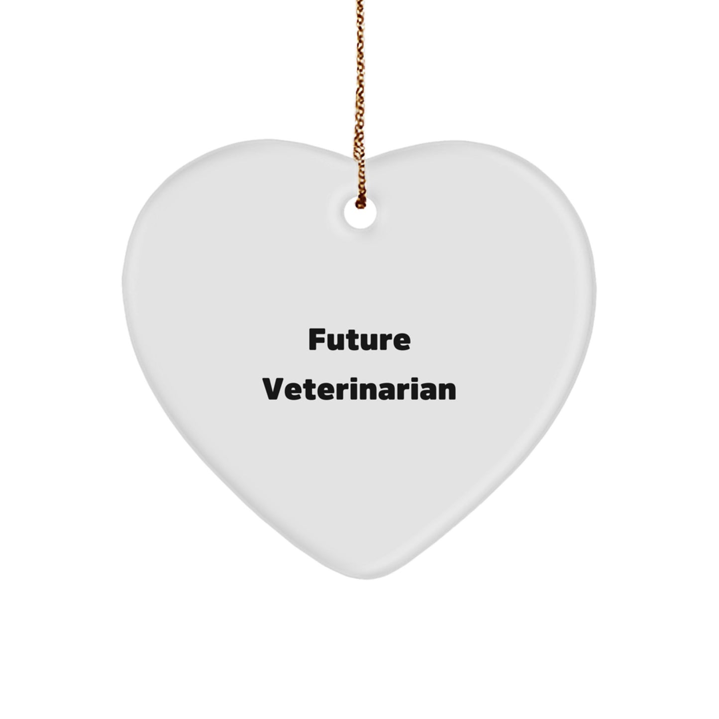 Funny Veterinarian Gifts from Future Veterinarians - Heart Ornament for Veterinarians on Christmas - Image 1
