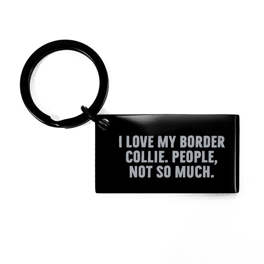 Funny Border Collie Dog Keychain Gifts from Friends for Graduation Unique Treasures - Image 1
