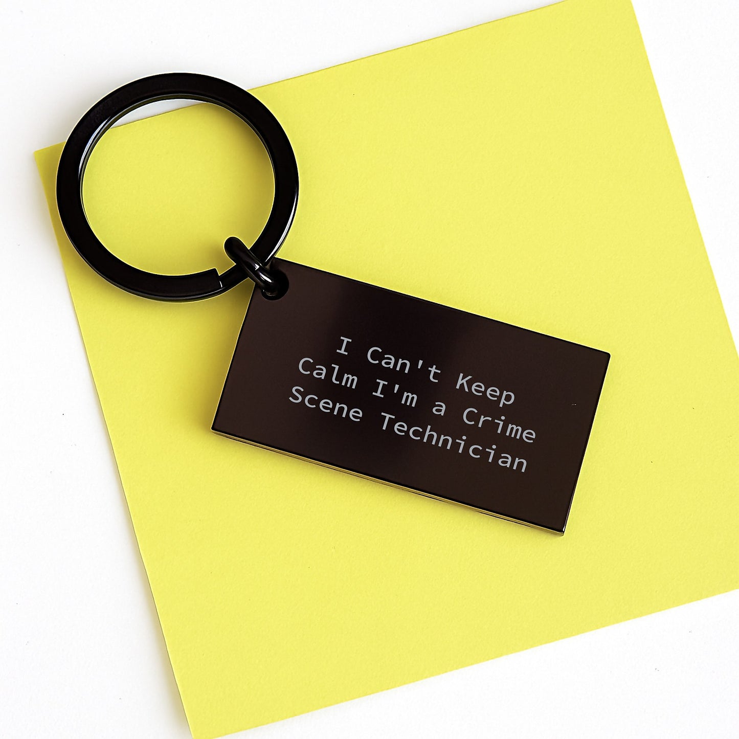 Crime Scene Technician Keychain Funny Quote Birthday Unique Gifts for Friends from - Image 3