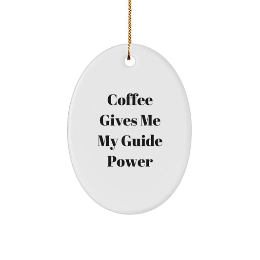 Funny Guide Gifts, Oval Ornament Quotes, Christmas Decorations, Gifts from Friends for Guide Lovers, Guide Gifts for Men or Women - Image 1