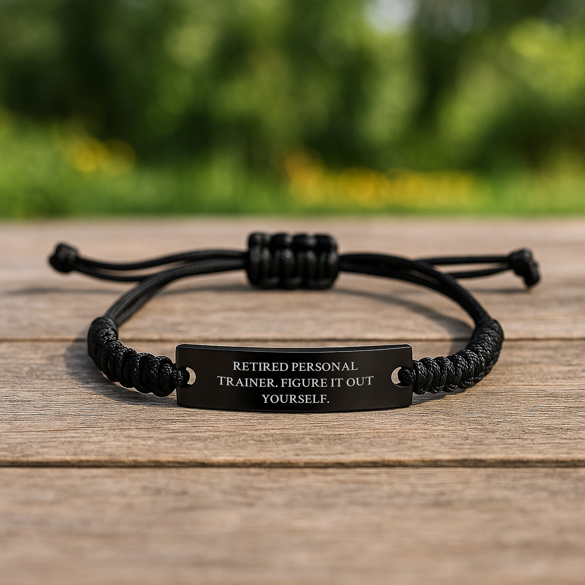 Personal Trainer Rope Bracelet Gifts from Men to Friends - Figure It Out Yourself, Birthday Unique Gifts for Women, Fitness Enthusiasts, and Coworkers. - Image 2