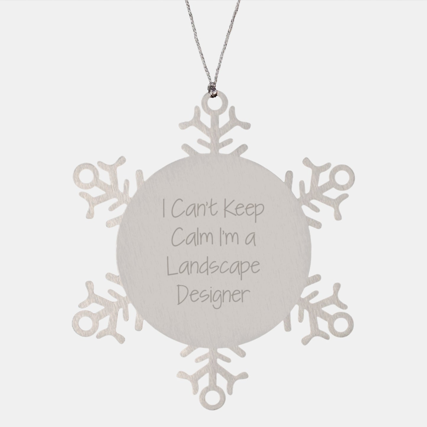 I'm a Landscape Designer Gifts from Friends and Family - Snowflake Ornament, Funny Quote, Christmas Unique Gifts - Image 1