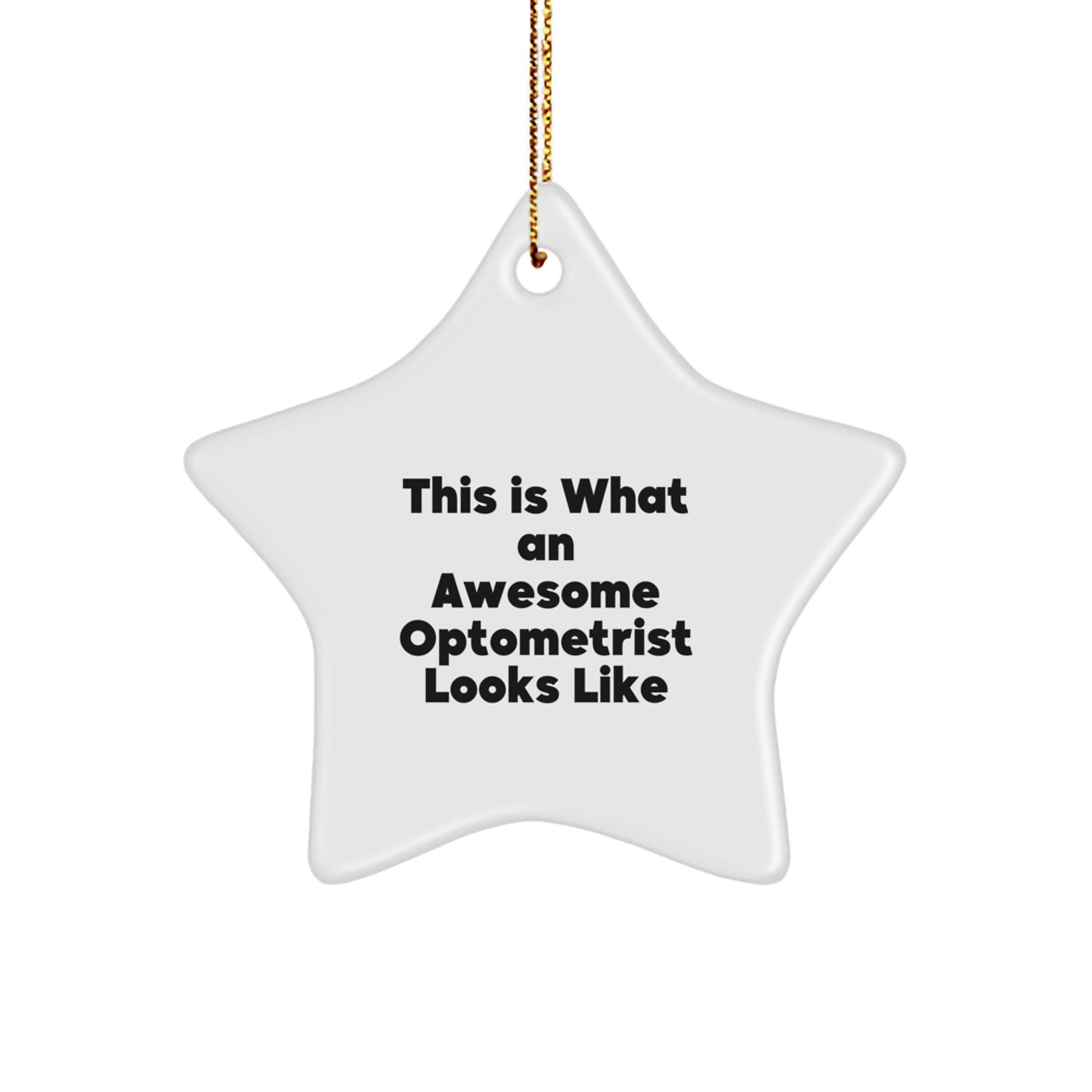 Optometrist Gifts from Family - This Is What An Awesome Star Ornament Looks Like, Funny Christmas Decoration - Image 1