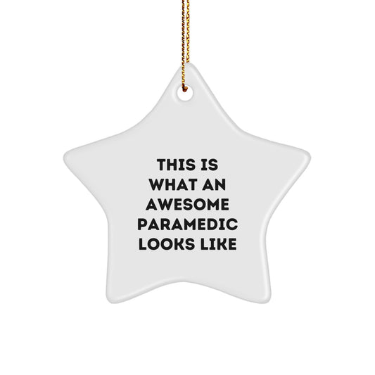 Rescue Worker Star Ornament, Funny Quote Gifts from Friends, Christmas Unique Presents for Men - Image 1