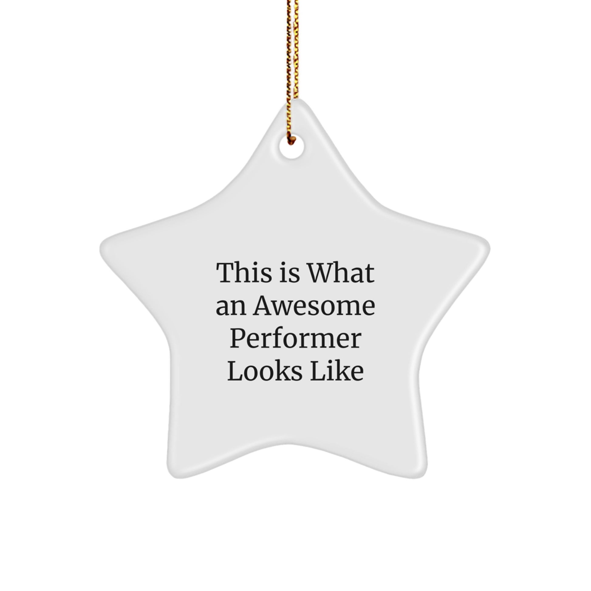 Funny Performer Gifts from Friends, This Is What An Awesome Star Ornament Looks Like, Perfect Christmas Decorations for Men and Women - Image 1