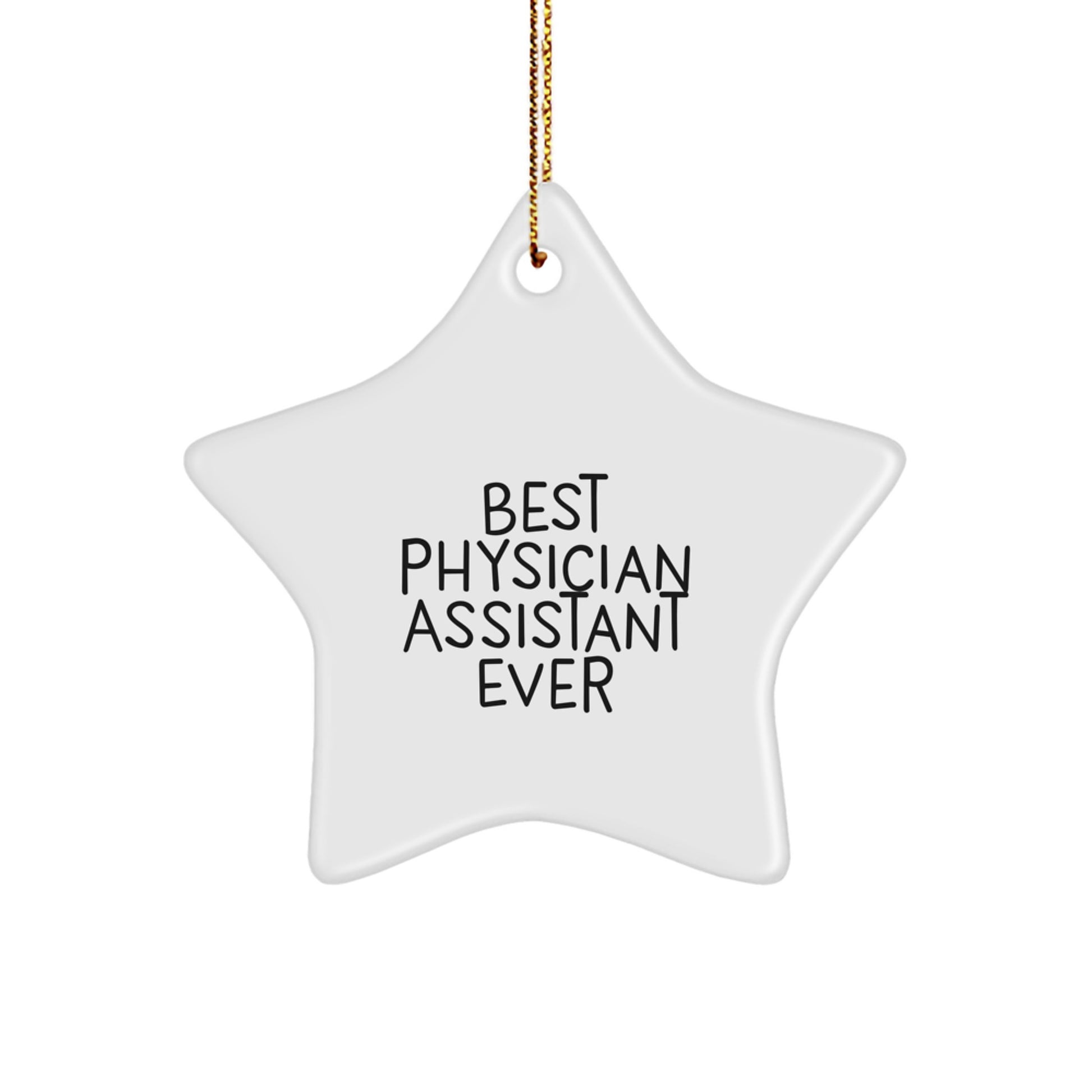 Funny Physician Assistant Gifts, Best PA Ever Star Ornament, Christmas Unique Gifts from Friends, Family, Coworkers for Physician Assistant - Image 1