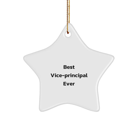Best Vice-principal Ever Gifts from Women for Vice-principal Funny Star Ornament, Vice-principal Christmas Unique Gifts, Star Shaped Ornament for Vice-principal, Funny Vice-principal Quote Gifts - Image 1