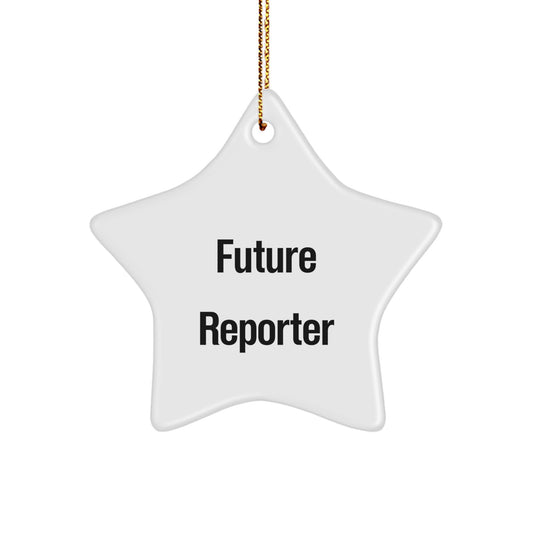 Funny Future Reporter Gifts from Men to Reporter Friends for Christmas Unique Ornaments - Image 1